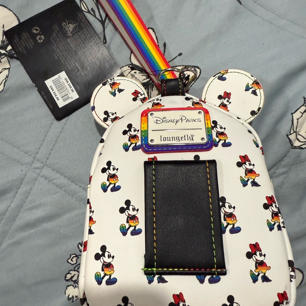 Disney Mickey Mouse Rainbow Mini Backpack - Picture 3 of 7